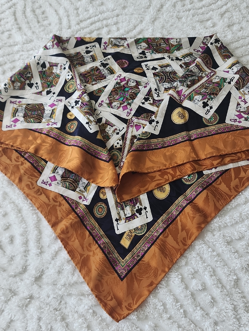 VTG Italian Silk Scarf 34x34